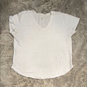 Thread & Supply Light Gray V-Neck Tee